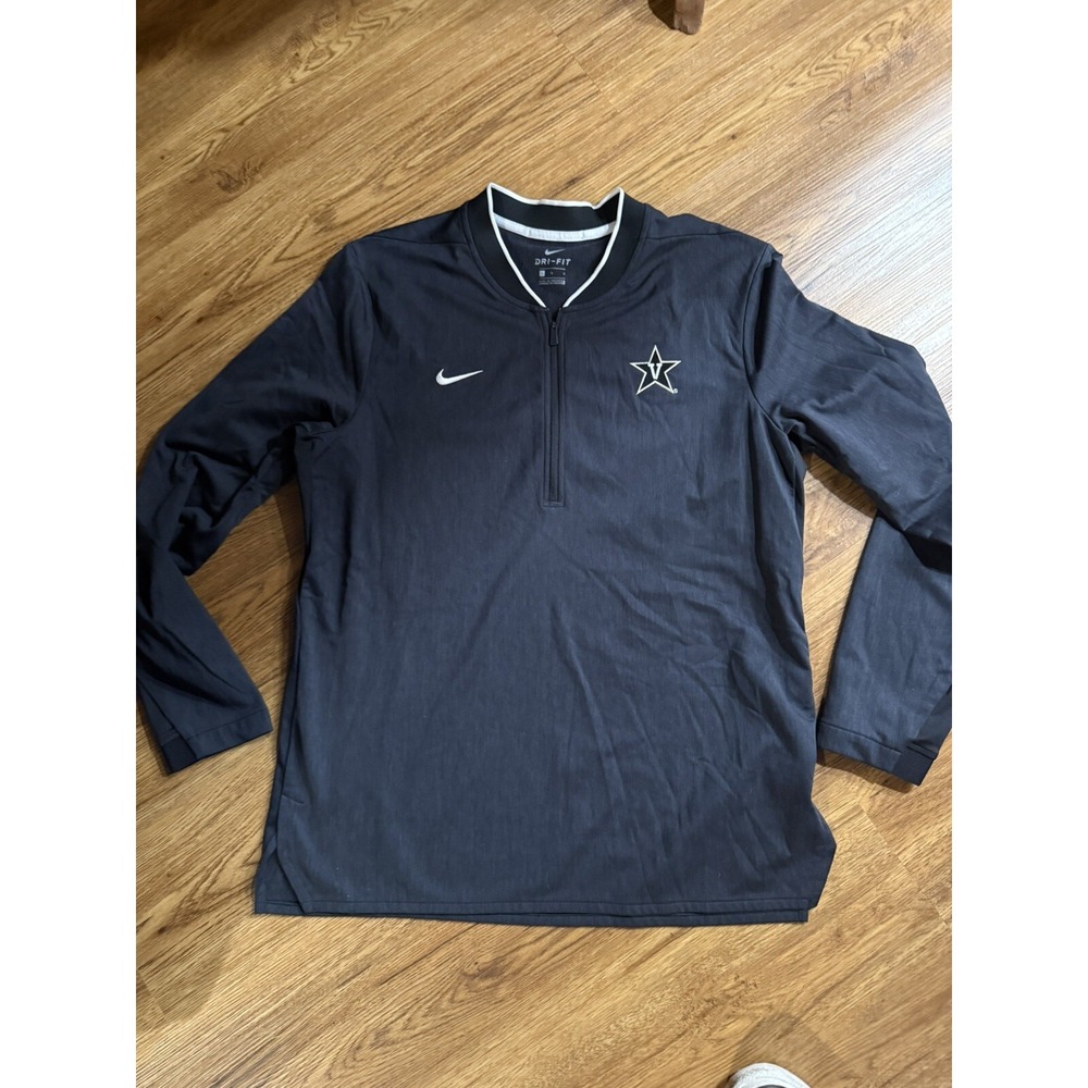 NIKE Vanderbilt Half-Zip Coach Jacket Men's Large Dri-fit